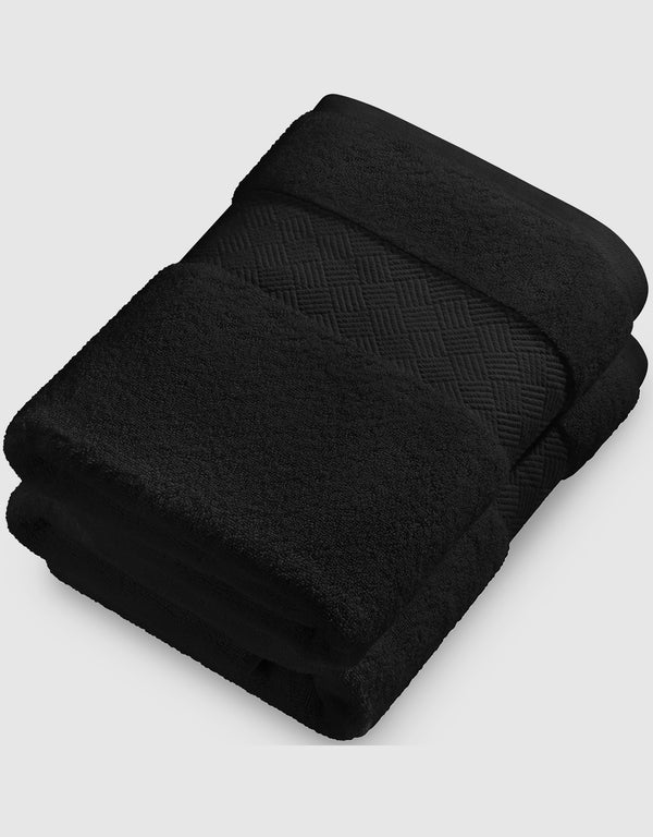 Soft Absorbent Luxury Cotton Bath Towel 30x56 - 2 Pack
